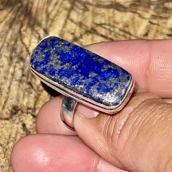 Lapis Lazuli Ring Size 8 1/2 - Picture 8 of 8
